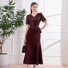 DNO-4GF24099时尚裙子宴会礼服年轻高贵婆婆大码连衣裙 商品缩略图1
