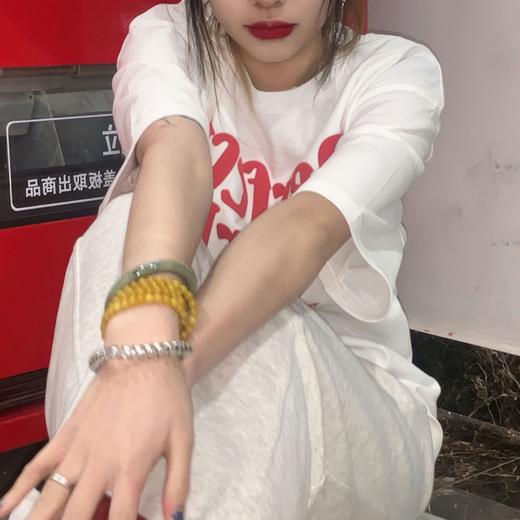 【纯棉短袖t恤】宽松韩版原宿风 新款字母印花 学生全棉体恤ins女装潮  商品图2