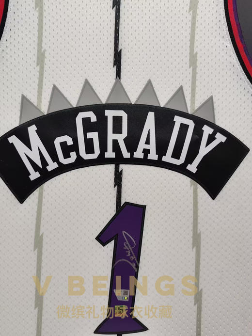 收藏系列 麦迪 猛龙队1号白色 亲笔签名球衣 商品图2
