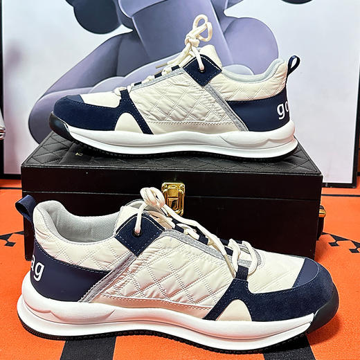 【45-49码】特大码男鞋休闲运动鞋网加肥大号跑步鞋老爹鞋潮 商品图0