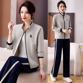 雀说新款宽松休闲女装洋气外套两件套AL13029