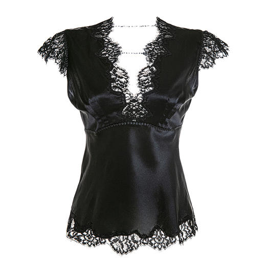 法式可外穿半袖真丝上衣 S923007 商品图4