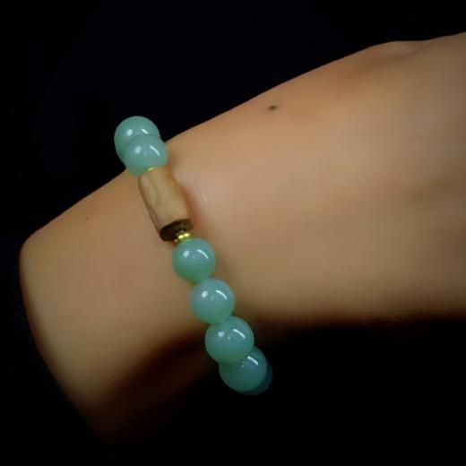 翡翠珠串配老山檀 商品图6