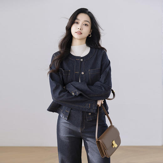 火桐hooton 2025新款 桑蚕丝牛仔套装99606 商品图13