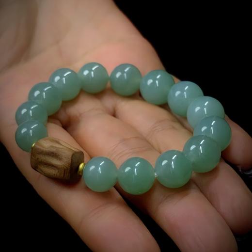 翡翠珠串配老山檀 商品图4