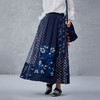 【林栖设计小店】（现货）纯棉半身裙蓝印花布铁线莲拼蕾丝花边复古2025春夏新品裙子女1952008 商品缩略图8