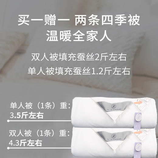 【会呼吸的蚕丝被】睡一次爱上一辈子，蓬松厚实四季好被！ 商品图4