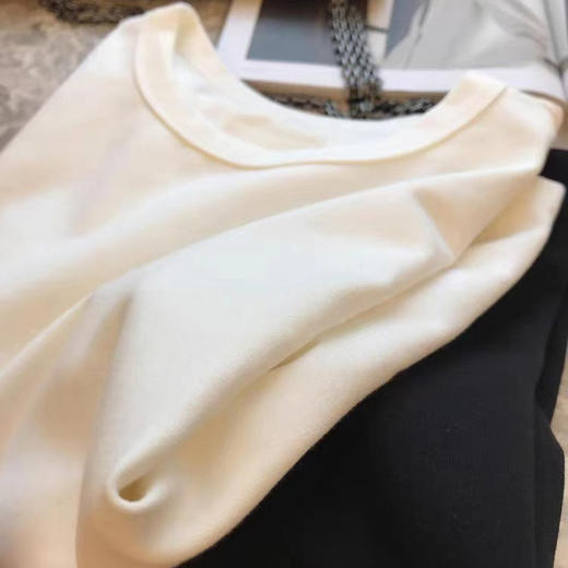 丁摩 质感绝了！强烈推，春夏刚需款~极简品质后倒三角基础宽松短袖T恤5ZF-22404 商品图2