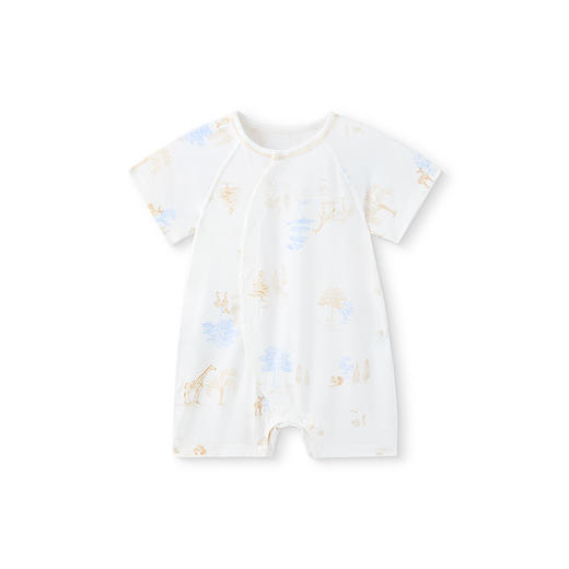 【商场同款】英氏婴儿衣服夏季透气竹纤维新生儿连体衣服新款 商品图4