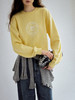 【现货】Even Vintage丨经典复古 奶油黄宽松圆领套头春秋休闲卫衣女无帽 商品缩略图3