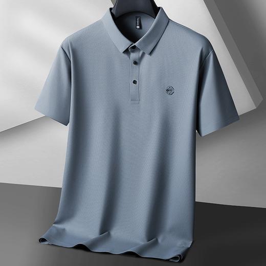 【冰丝无痕】【8色可选】【DK】大依优型大码短袖polo衫翻领加肥加大男装肥佬运动休闲冰丝无痕凉感上衣胖子商务 商品图1