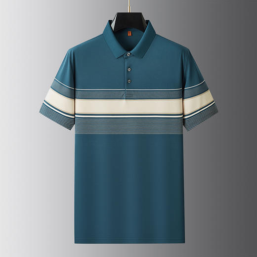 【棉质】【DWP】大依优型大码短袖POLO衫翻领体恤加肥加大男士大号弹力透气舒适夏季半袖 商品图4