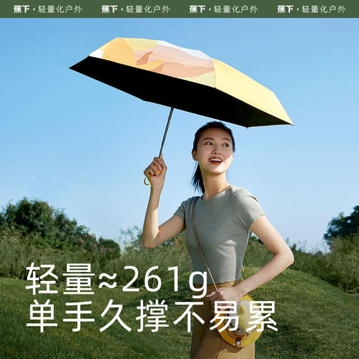 蕉下23SS五折黑胶防晒伞BM651（原口袋帽野伞） 商品图4