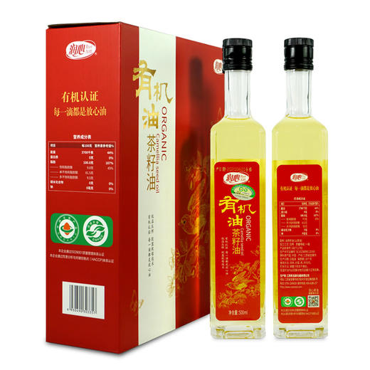 润心有机系列山茶油 （红白礼盒）500ml*2 商品图1