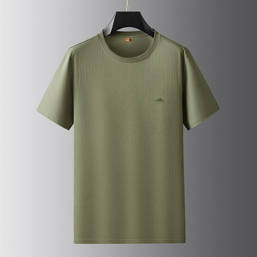 【DWP】大依优型大码圆领短袖T恤加肥加大男士大号弹力透气舒适夏季半袖 商品图6