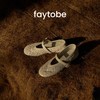 faytobe玛丽珍25春夏松弛罗马舒适平底鞋一字扣浅口编织单鞋女 商品缩略图2