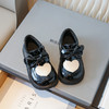 【软底皮鞋，超萌爱心图案，时尚韩版设计】女童鞋2025春秋新款 儿童爱心公主鞋 韩版女童魔术贴软底皮鞋 单鞋-QQ 商品缩略图5