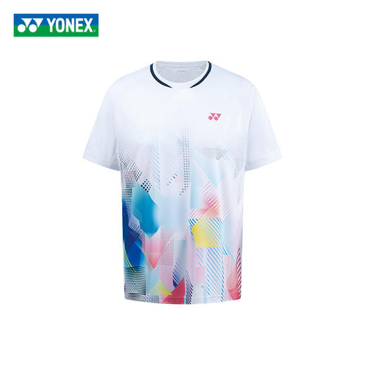 尤尼克斯YONEX羽毛球服速干短袖运动服 110155BCR/210155BCR男女款短袖 商品图1