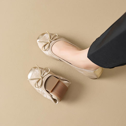 雀说真皮休闲蛋卷鞋软底羊皮防滑牛筋底舒适单鞋AL2226 商品图7