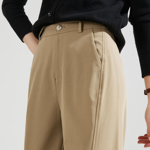 【逸阳手熨镰刀裤】25春九分哈伦裤宽松舒适高腰裤子0535 商品图4