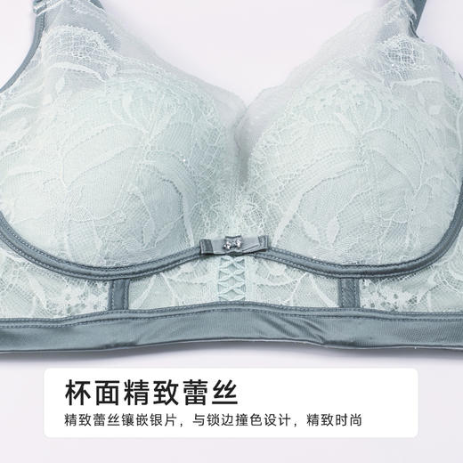 都市丽人舒软挺塑调整型文胸超薄蕾丝软钢圈塑身文胸LJH2C1 商品图4