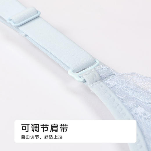 都市丽人聚拢升杯B杯常规内衣薄蕾丝树脂胶圈常规文胸YBH2C1 商品图5