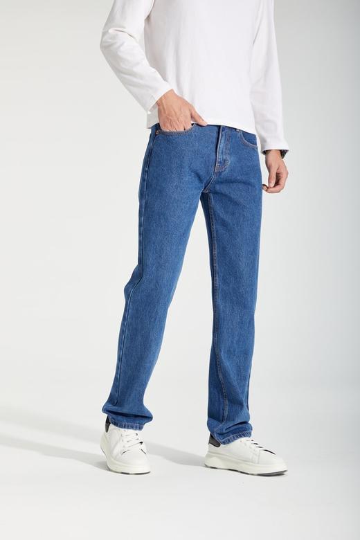 【大牌男士简约直筒牛仔裤8505】品牌同厂👏胯宽腿粗、腿型不好大胆入❗️❗️✅中高腰拉高身材比例，型男，显腿长！-LMH 商品图4