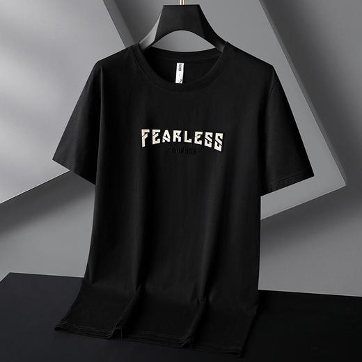 【DG】大依优型大码男装短袖T恤压花半袖体恤男大码圆领打底衫肥佬时尚休闲棉 商品图3