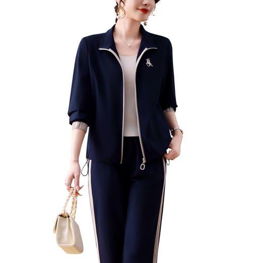 雀说新款宽松休闲女装洋气外套两件套AL13029 商品图4