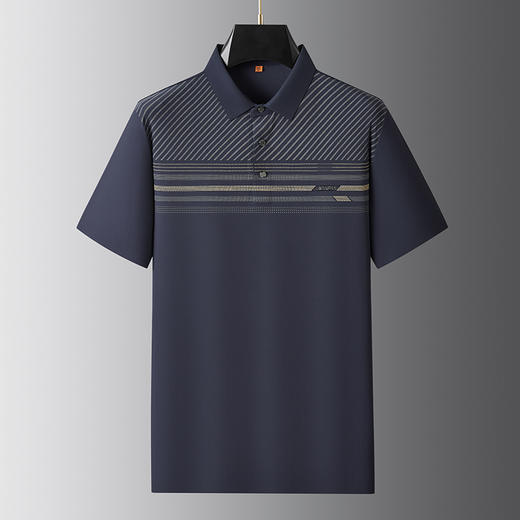 【弹力】【DWP】大依优型大码短袖POLO衫弹力翻领体恤加肥加大男士大号弹力透气舒适夏季半袖 商品图4