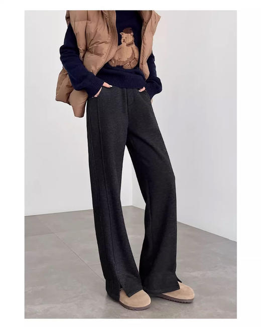 裁缝学苑AS430加绒加厚毛呢阔腿裤纸样女装高腰直筒裤子服装打板 商品图7