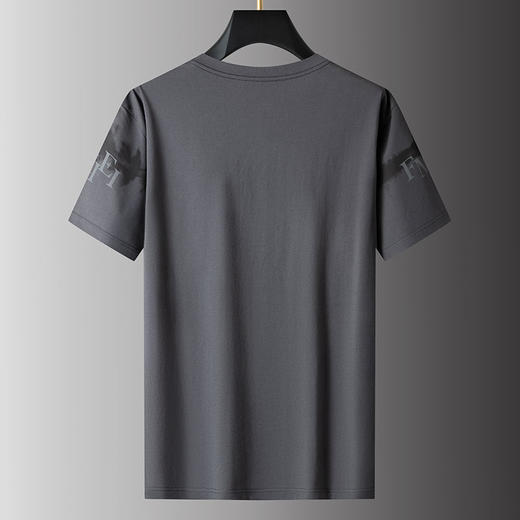 【棉质】【新款DPS】大依优型大码短袖T恤圆领加肥加大肥佬休闲宽松透气上衣男士半袖夏装潮款 商品图1