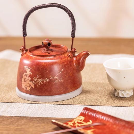 朱炳仁铜 茶礼套装 名称：祥龙福运 茶道功夫茶具泡茶壶 送礼茶器套装 商品图3