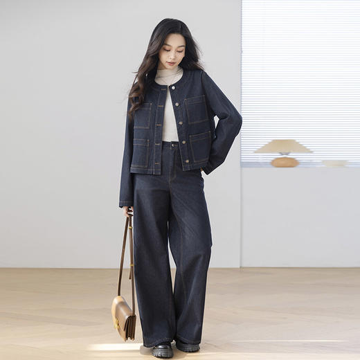 火桐hooton 2025新款 桑蚕丝牛仔套装99606 商品图11