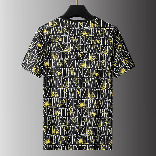 【弹力】【新款DPS】大依优型大码短袖T恤圆领加肥加大肥佬休闲宽松透气上衣男士半袖夏装潮款 商品图4