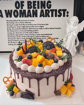 巧克力淋面蛋糕-3