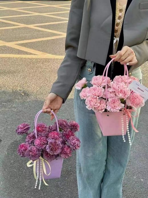 【粉色/牛皮色】牛皮纸防水手提袋/梯形提袋/长方形提袋（10个/包） 商品图2