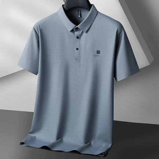 【冰丝无痕】【8色可选】【DK】大依优型大码短袖polo衫翻领加肥加大男装肥佬运动休闲冰丝无痕凉感上衣胖子商务 商品图8