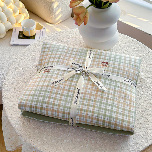 优选丨【品牌直发】加倍生活  有氧双层纱四件套 针织面料 A类标准 柔软亲肤  小清新系列 25年春夏新款 商品图1