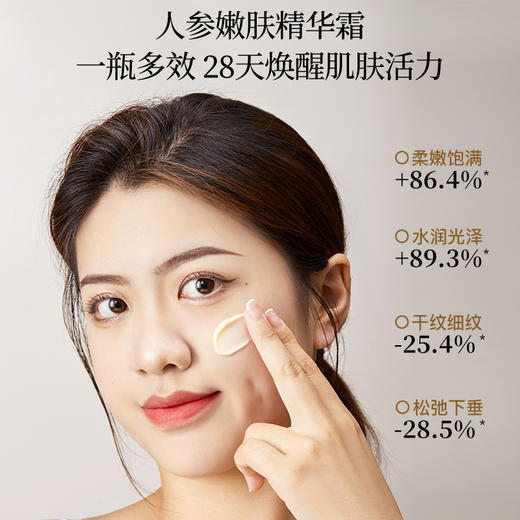 【人参润养，四季可用】阿古丽娅人参嫩肤精华霜 专利进口成分加持 一抹化水 润肤保湿 60g/瓶 商品图1