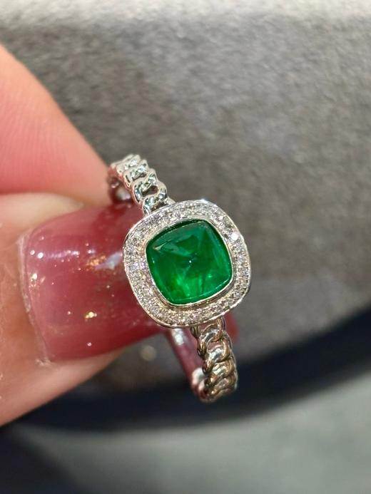 1.3ct刻面祖母绿戒指 商品图4