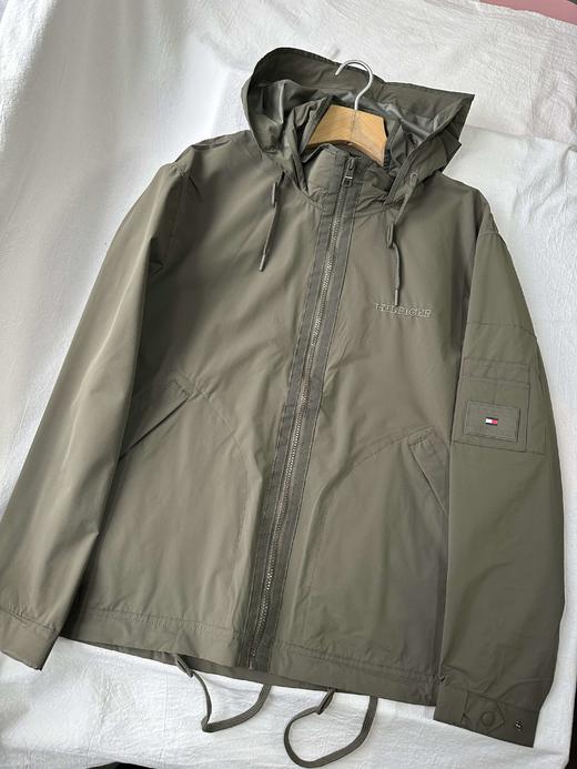 贝壳三 美式休闲梭织抽绳下摆外套梭织简约防风冲锋衣夹克C022406 商品图2