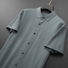 【棉质】【DWP】大依优型大码短袖衬衫透气翻领体恤加肥加大男士大号弹力透气舒适夏季半袖 商品缩略图1