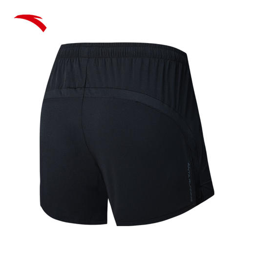 安踏短裤女黑色百搭女夏季显瘦跑步健身训练休闲吸湿透气运动162435507 商品图1