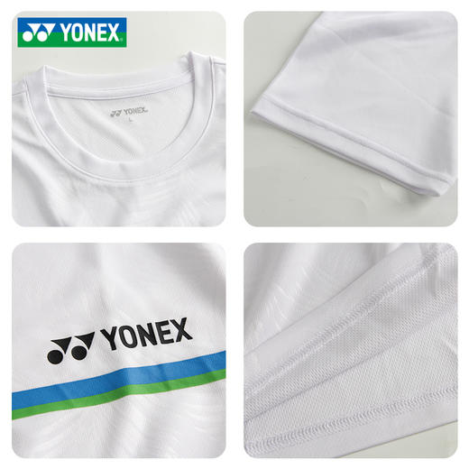 2025新款尤尼克斯YONEX羽毛球服速干上衣比赛服 115075BCR/215075BCR男女款短袖 商品图1