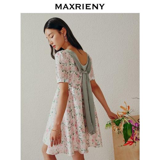 MAXRIENY连衣裙碎花气质修身显瘦夏季(货号:MC88DR320) 商品图2