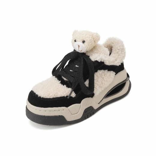 【云粉节】BF楼westory秋冬新款羊毛皮厚底休闲板鞋 商品图1