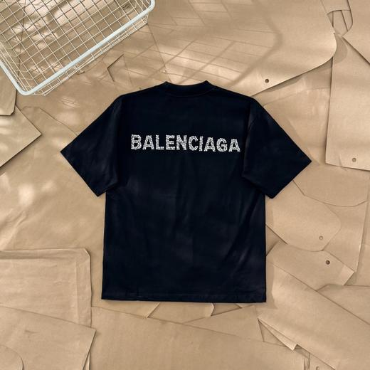 点此购买 巴黎世家春夏季双B烫钻男女情侣款短袖T恤 gz 310157 商品图4