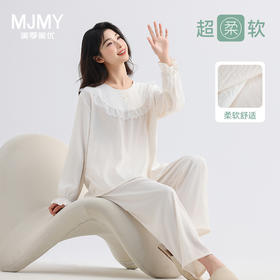 美季美优女士套头蕾丝长袖套装