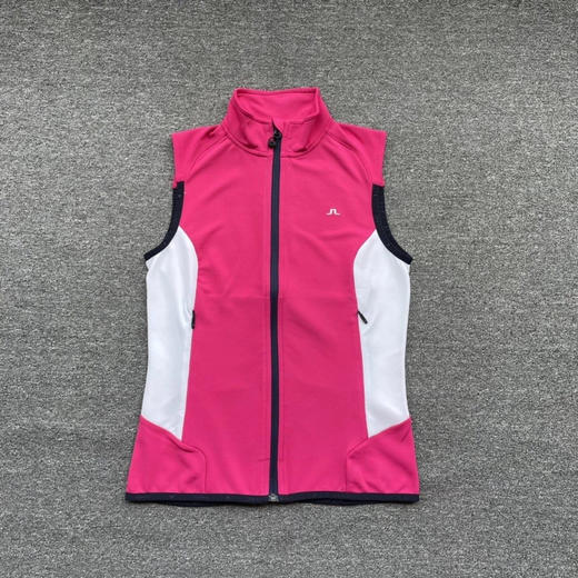 正品林德伯格女款高尔夫马甲，修身款弹性大。
只有深蓝色XS码，玫红色L码XL码各一件。
xs码胸围78，L码胸围94，XL胸围98 商品图3